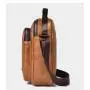 WTB065 Crossbody Bag for Men Lifestyle Casual Vintage PU Leather Shoulder Bag Small Messenger Bag for Travel Work Business
