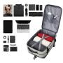 HR766 USB Charge Port Men's Expandable Backpack Fashion Waterproof Leisure Travel Backpack Oxford Business Laptop Backpack