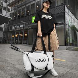 Personalized Large Capacity Badminton Tennis Rackets Carry Duffel Bag Waterproof Outdoor Sport Gym Tote Training Bags