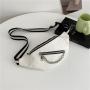 Version of street trend Fanny pack 2024 new simple lightweight wide strap cross-body chest bag casual single shoulder bag