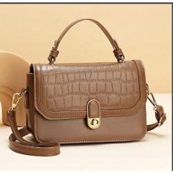 2024 New Fashion Casual Handbag Small Bag Texture Shoulder Light Luxury Crossbody Ladies Bag