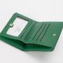 Green Pu Zipper Purses Women's Short Korean Version Wallet Multi Card Versatile Zero Wallet With Multiple Card Slots