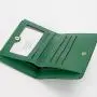 Green Pu Zipper Purses Women's Short Korean Version Wallet Multi Card Versatile Zero Wallet With Multiple Card Slots