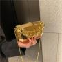 Party Dinner Bag Chains Single Shoulder Square Bag Silvery Purse Handbag Woman Wallet Envelope Dress Bags Bolsa