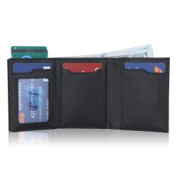 Custom RFID blocking aluminum pop-up wallet for men