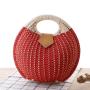 ALS004 New Fashion Shell Handbag Rattan Woven Bag For Summer Shoulder Bags For Women Lovely Rattan Woven Ladies Bags