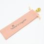 Luxury Cotton Linen Drawstring Bag For Chopsticks Spoon Eyebrow Pencil Packaging Long Cotton Linen Jewelry Pouch