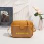 Wholesale Ladies Designer Hand Bags Solid Color PU Leather Shoulder Crossbody Bag