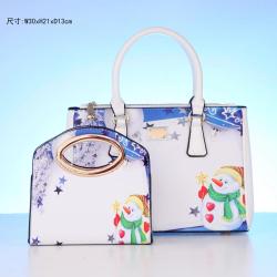 fashion ladies handbag set Personality print female bag Unique Christmas gift girl bag quality hot selling women shoulder bag