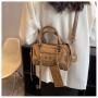 Motorcycle Tote Bag Women'S New Vintage Riveted Pillow Bag Fashion Single Shoulder Crossbody Bag