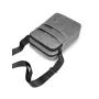 Men's casual crossbody bag with large capacity four layer canvas shoulder bag