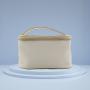 Cheap price nice vegan leather makeup bag big capacity travel young girl toiletry bag