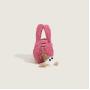 2024 Custom Faux Fur Barrel Bag Handbag For Women Ladies Charm Sherpa Purse