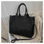 Custom Tote Bag Multi-color PU Portable Decorative Zipper Single Shoulder Niche Design Plus Logo