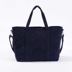 Oversize Luxury Eco Friendly Shopping bag Custom Tote Bag With Zipper Corduroy Bags Women Handbags Ladies
