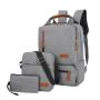 ZF012 Three Sets of Shoulders Bag Customized Oxford Cloth Polyester Cotton Travel Bag Waterproof Double Slider Laptop Backpack