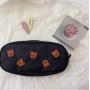 BD037 Wholesale Student Stationery Bag Large Capacity Pencil Case ins Cartoon Embroidery Pencil  Bag Portable Cosmetic Bag
