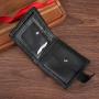 Men's wallet, horizontal style, short style, retro, zipper and buckle, money clip, new style leather wallet, change pocket