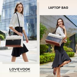 2023 LOVEVOOK New style 2pcs fashion casual  Leather shoulder bags Women briefcase ladies handbags and purses laptop tote bags