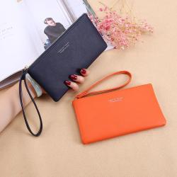 2024 Korean style zipper clutch bag coin purse money clip new women's long wallet large capacity ladies wallet