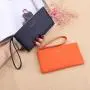 2024 Korean style zipper clutch bag coin purse money clip new women's long wallet large capacity ladies wallet
