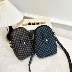 Flower material mobile phone bag 2024 pu leather women's bag wholesale fashion casual crossbody shoulder bag female