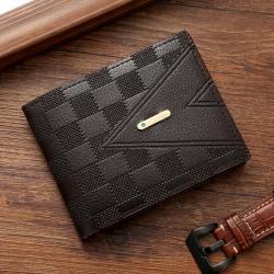 Factory wholesale 2024 new men's wallet short business money clip youth horizontal section light luxury multi-card position