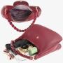 Susen Chrisbella shoulder bags litchi pattern women handbag twist straps tote bag PU leather lady shoulder bag women