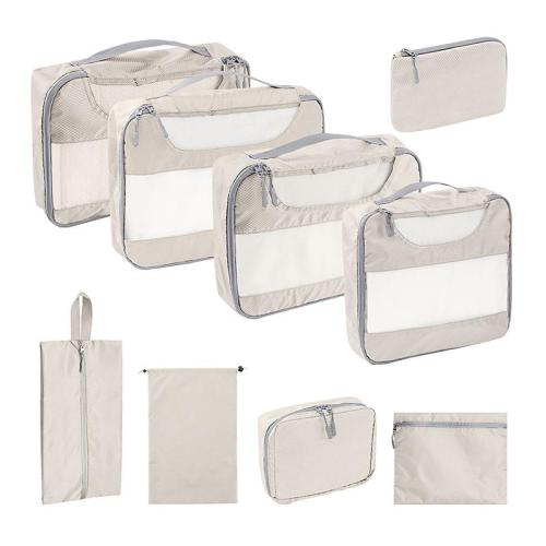 Custom Lightweight Travel Compression Mesh Storage Bags 9 Pack Packing Cubes Travel Luggage Organizer Set