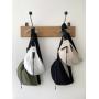 New Japanese and Korean ARC denim canvas bag niche print letter trend shoulder bag large capacity Tote bag