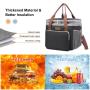 LOVEVOOK PEVA Lunch Bag Insulated for Women Lunch Box for Men Leakproof Double Decker Lunch Bag for Work/School/Picnic/Hiking