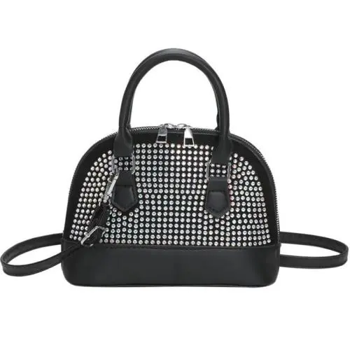 KBW357 Hot Selling Bright Diamond Shell Bag PU Ladies Handbags Shoulder Crossbody Bag Korean Fashion Handbag For Women