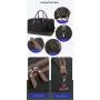 Vintage Men Travel Duffel Bags Large Capacity Canvas Leather Outdoor Trip Weekender Overnight  Storage Bag Hand Tote Luggage Bag