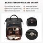 Custom Hot Sale Carry on school work bookbag mochila luxury PU leather Nurse Teacher Daypack women laptop backpack with USB Port