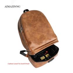 Smell Proof Carbon Back Packs Smellproof Lockable Backpack Smellproof Carbon Lining