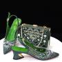 New Style Wedding Italian Shoes And Bag Set Women Shoes And Matching Bag Set High Quality Pu Shoes