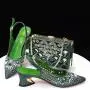 New Style Wedding Italian Shoes And Bag Set Women Shoes And Matching Bag Set High Quality Pu Shoes