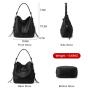 custom LOVEVOOK wholesale  3 pieces handbag set ladies hobo bags large shoulder bag low MOQ custom women hand bags