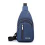 Custom logo single shoulder bags waterproof crossbody small sling bag man nylon travel chest bags