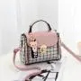 Private label trapezoid envelope shoulder fashion tote handbag design latest office tote bag leather bag handbags for women