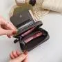 2024 popular design mini small wallet women short wallets pu leather zipper cute coin purse student embroidery wallet