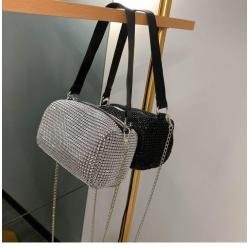 2024 New Korean Style Simple Shoulder Bag Fashion Underarm Bag Handbag Cylinder Chain Strap Crossbody Bag
