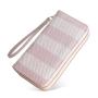 New Fashion Solid Color Double Zipper Handheld Wallet