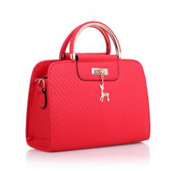 Custom Logo Pu Leather Messenger Bag Large Square Classic Female Handbag