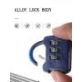 ZR413 New Mini Notebook Password Lock Stationery Box Drawer Cabinet Luggage Lock Metal Material Wholesale