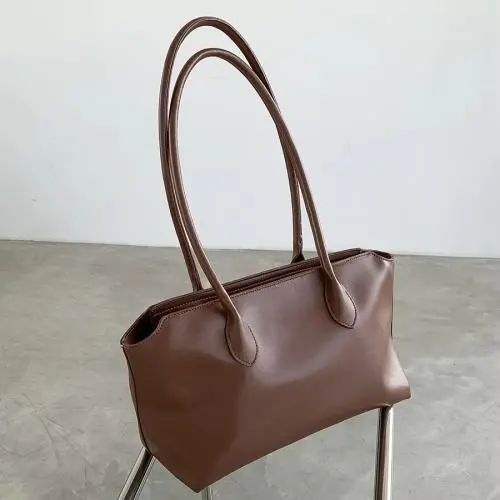 Factory Direct Sale Dacron Material Zipper Handbag Inside Patch Pocket Bags Women Shoulder