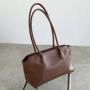 Factory Direct Sale Dacron Material Zipper Handbag Inside Patch Pocket Bags Women Shoulder