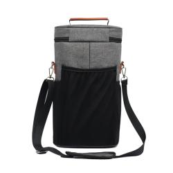 High Quality Travel Picnic Cooler Wine Carrier Bag Custom Print Reusable Portable Luxury Wine Tote with Spout