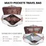 LOVEVOOK 2024 quilted carry on Overnight with Toiletry Laptop Compartment Bag large Weekender travel luggage duffel gym bags