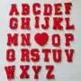 Stick On Handbags Directly Wholesale 26 Alphabets A-Z Gold Sequin Custom Embroidery Pearl Woven Chenille Varsity Letter Patches